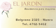 EL JARDIN Residencia para mayores - Belgrano 2325 - Munro - Tel:4762-1462